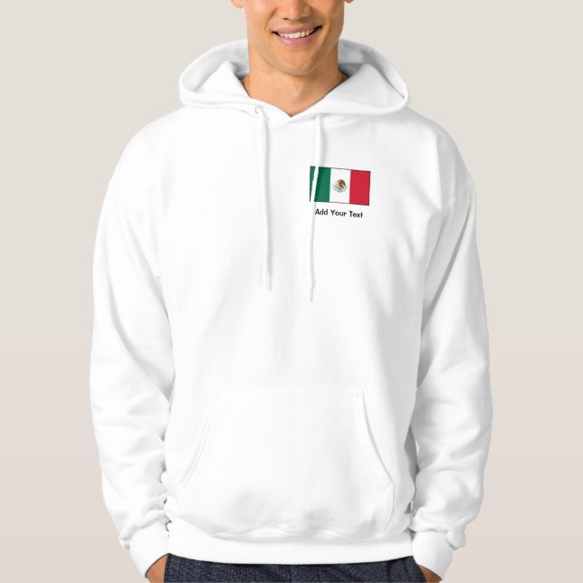 Veste À Capuche Le Mexique - drapeau mexicain (Devant)