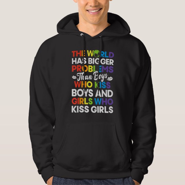 Veste À Capuche Le Monde A De Plus Gros Problèmes Que Le Gay pride (Devant)