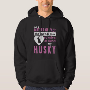 Veste À Capuche Le Monde Se Révolue Autour De Mon Husky