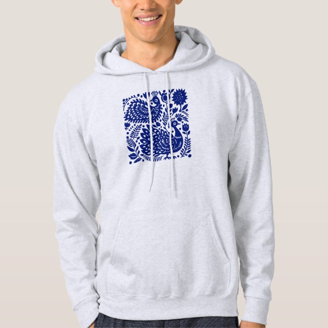 Veste À Capuche Le paradis du paon (Devant)