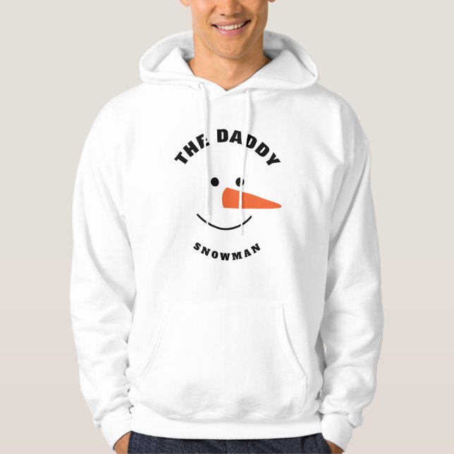 Veste À Capuche Le Père Snowman Escouade Visage Correspondant Cost (Devant)