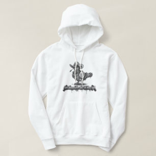 Veste À Capuche Le Pigeon Maverick : Graffiti 3D Monochrome