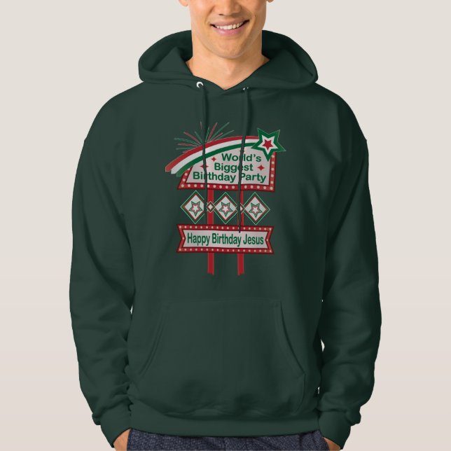 Veste À Capuche Le plus grand marquee de fête d'anniversaire au mo (Devant)
