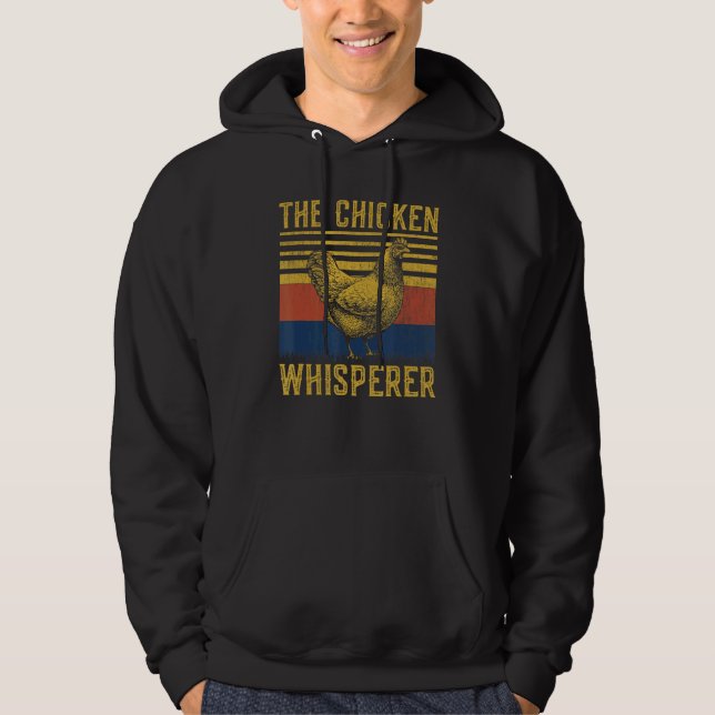 Veste À Capuche Le Poulet Whisperer Hen Farming Rooster (Devant)