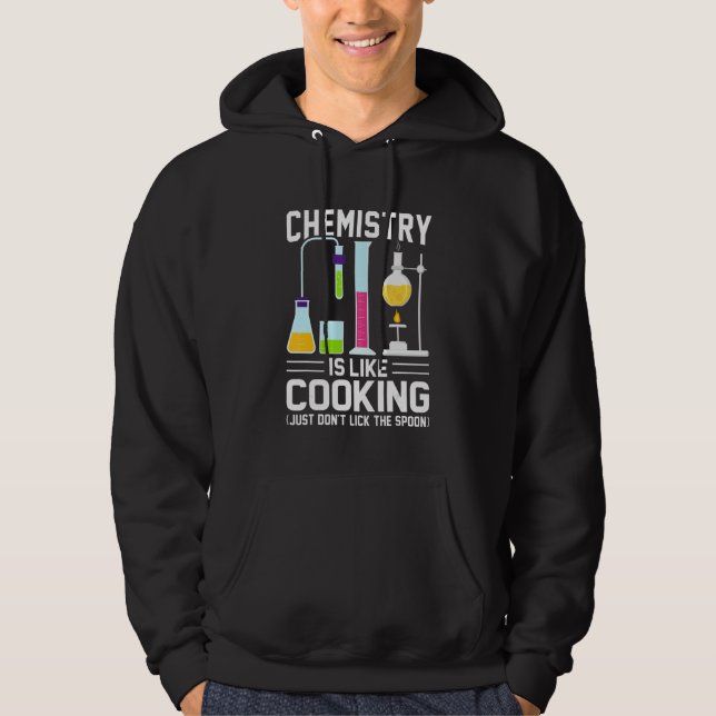 Veste À Capuche Le professeur de chimie est comme la Cuisine juste (Devant)
