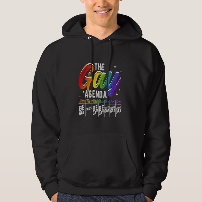 Veste À Capuche LE PROGRAMME GAY MON BE GAY TUE TACOS WBE GAY Pri (Devant)