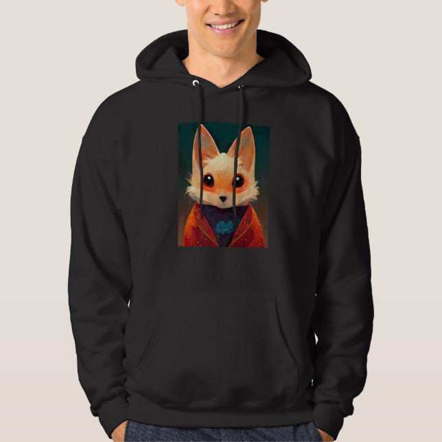 Veste À Capuche Le renard le plus mignon de l'univers animal (Devant)