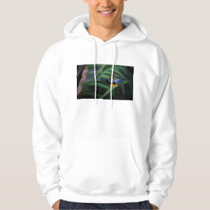 Veste À Capuche Le rouge observe la grenouille sur la feuille