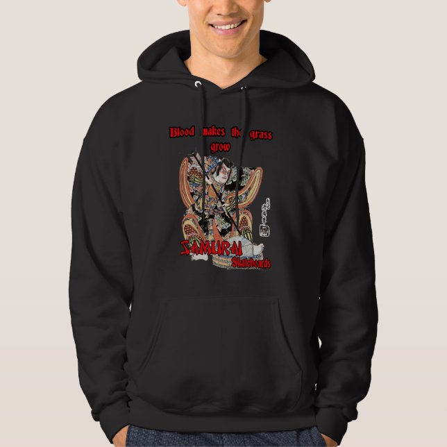 Veste À Capuche Le sang fait l'herbe se développer (Devant)