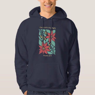 Veste À Capuche Le Seigneur Est Ma Lumière – Psaume 27:1 Floral No