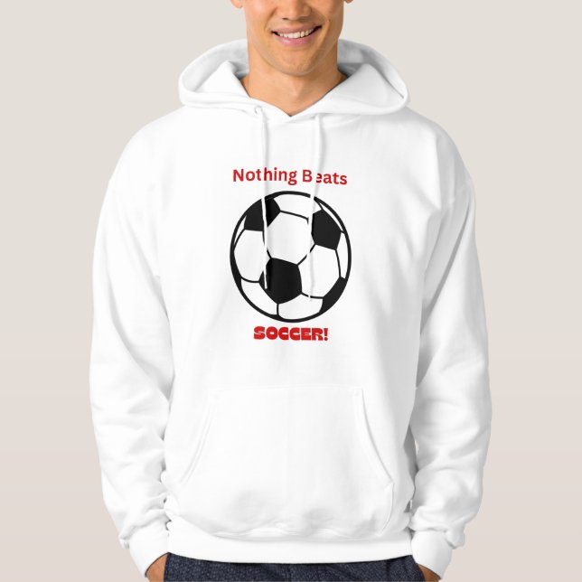 Veste À Capuche Le soccer est le meilleur ! (Devant)