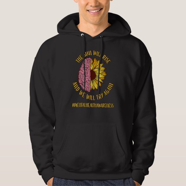 Veste À Capuche Le Soleil Augmentera La Fleur Propager La Santé Me (Devant)