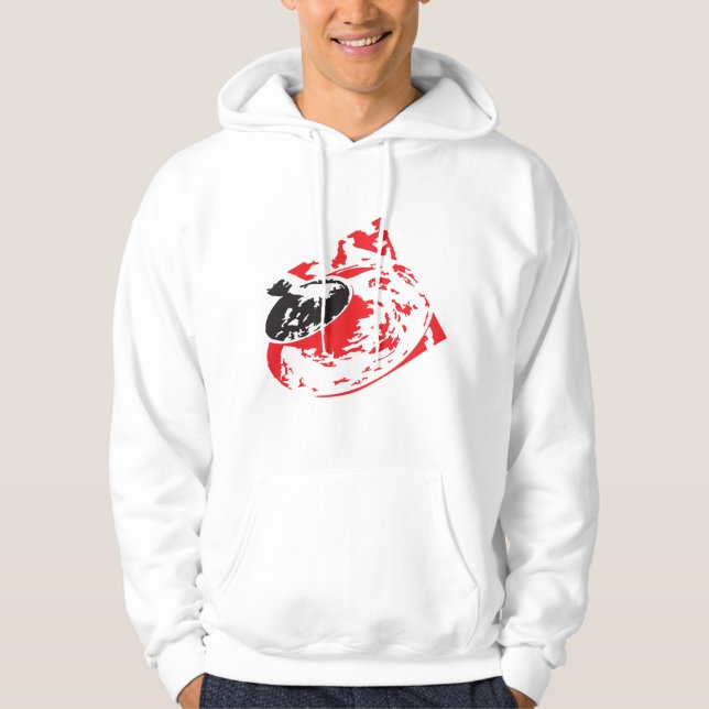 Veste À Capuche Le sweat-shirt à tourbillon décalé (Devant)
