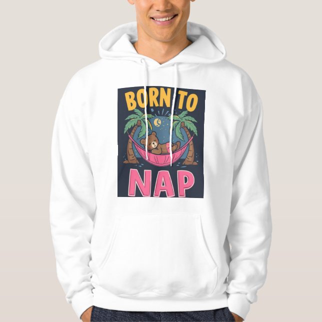 Veste À Capuche Le sweat-shirt du roi de la sieste (Devant)