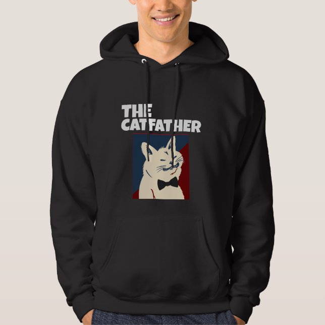 VESTE À CAPUCHE LE T-SHIRT À CAPUCHE PÈRE LE CHAT (Devant)