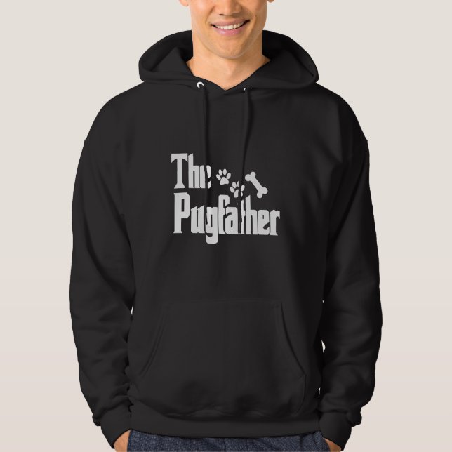Veste À Capuche Le T-shirt classique Pugfather 307 (Devant)