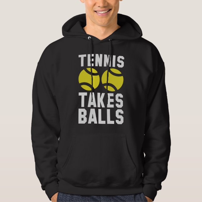 Veste À Capuche Le tennis prend des balles (Devant)