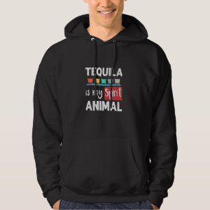 Veste À Capuche Le Tequila Vintage Est Mon Animal D'esprit Fiesta 