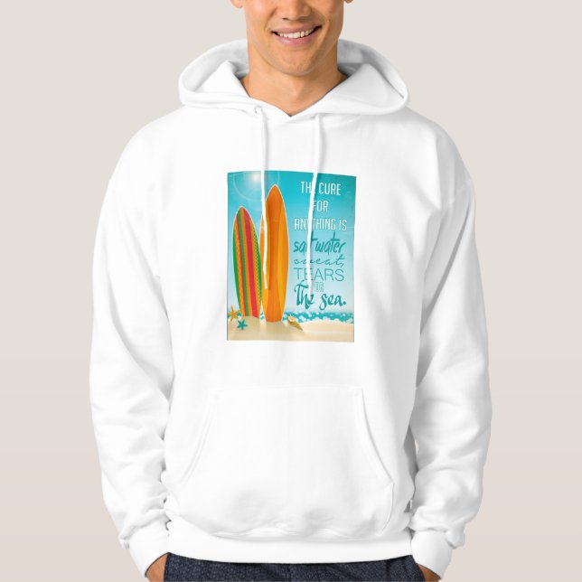 Veste À Capuche Le traitement pour n'importe quoi est eau salée (Devant)