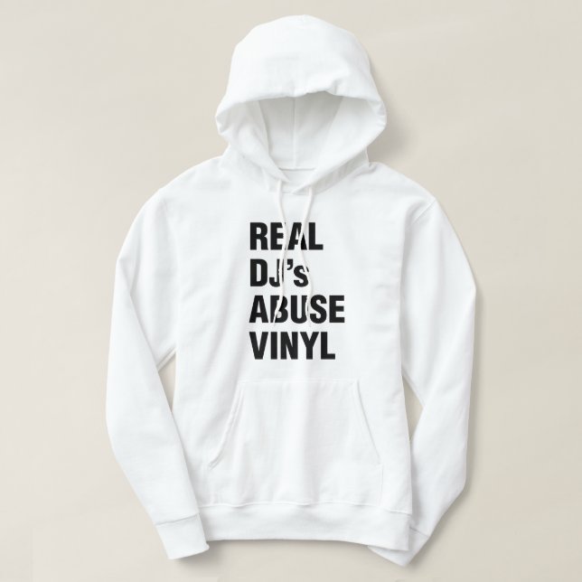 VESTE À CAPUCHE LE VINYLE DE LA VIOLENCE DE VÉRITABLE DJ (Design devant)
