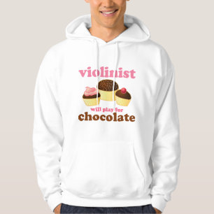 Veste À Capuche Le violoniste jouera pour le chocolat