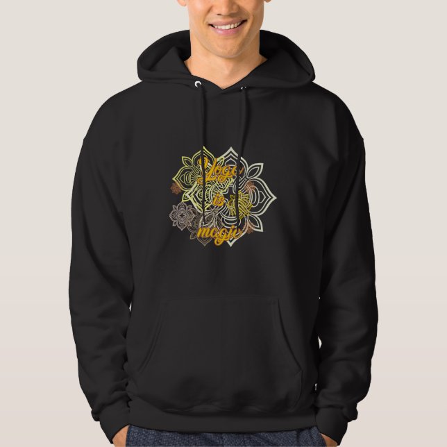 Veste À Capuche Le yoga est magique (Devant)