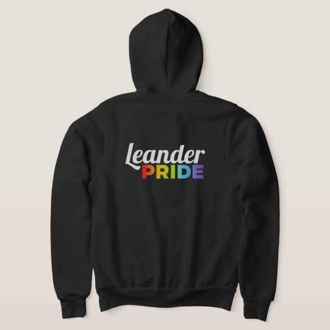 Veste À Capuche Leander Pride black zip-front hoodie (Couchage Retour)