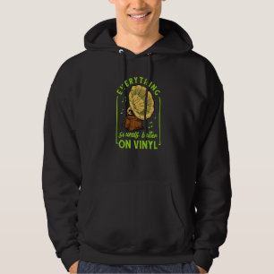 Veste À Capuche Lecteur de disque musical vinyle stéréo A