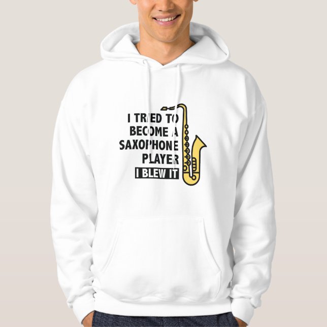 Veste À Capuche Lecteur saxophone (Devant)