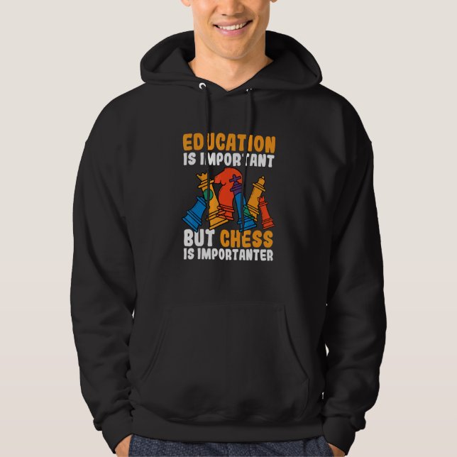 Veste À Capuche L'Éducation Est Importante, Mais Les Échecs Sont I (Devant)