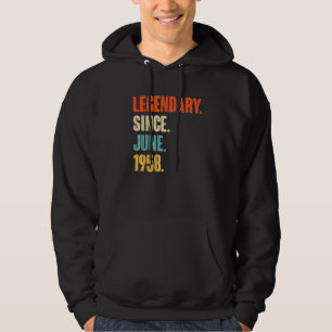 Veste À Capuche Légendaire depuis juin 1958 64 ans 64e anniversair