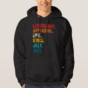 Veste À Capuche Légendaire Épopée Awesome Depuis Juillet 1991 Styl