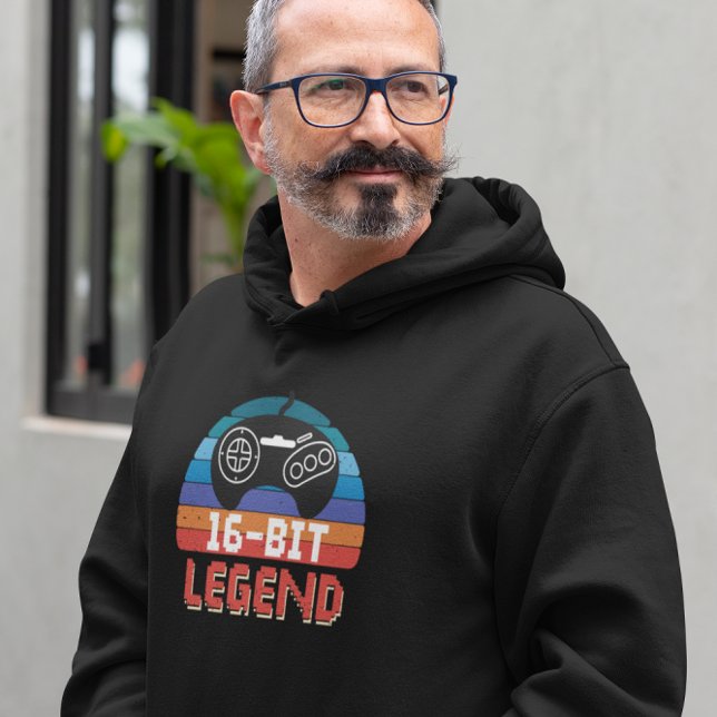 Veste À Capuche Légende 16 bits - Jeu vidéo rétro (Créateur téléchargé)