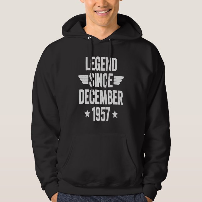 Veste À Capuche Légende depuis décembre 1957  1 (Devant)