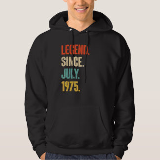 Veste À Capuche Légende depuis juillet 1975 47 Ans Cadeau 47e Birt