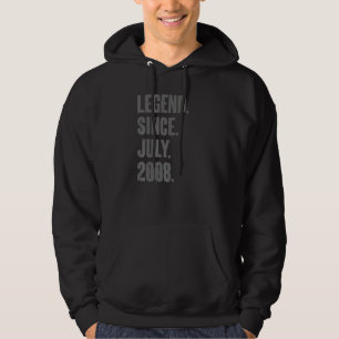 Veste À Capuche Légende depuis juillet 2008 14 ans 14e anniversair