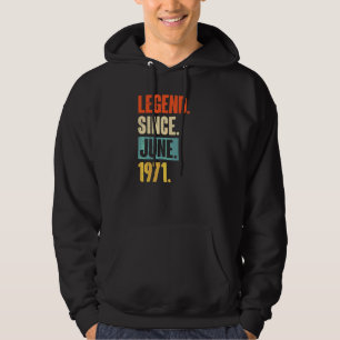 Veste À Capuche Légende depuis juin 1971 51 ans 51e anniversaire