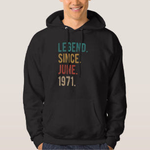 Veste À Capuche Légende depuis juin 1971 51 ans Anniversaire 51e n