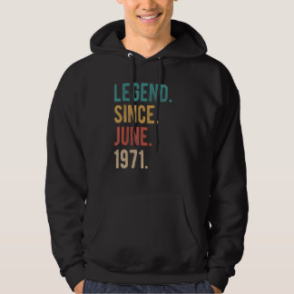 Veste À Capuche Légende depuis juin 1971 51 ans Anniversaire 51e n