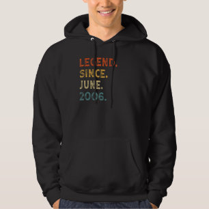 Veste À Capuche Légende depuis juin 2006 16 ans 16e anniversaire