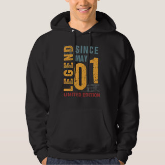 Veste À Capuche Légende Depuis Mai 2001 Pour 21 Ans 21e Naissance