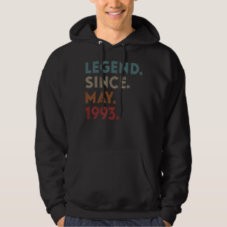 Veste À Capuche Légende des couleurs rétros depuis mai 1993 Annive