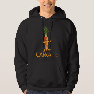 Veste À Capuche Légumes Backprint Carrate Karrate et Carotte