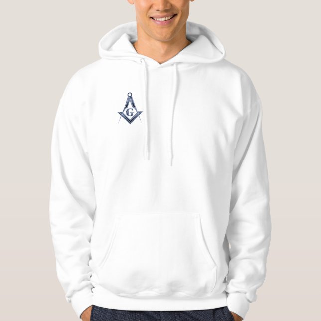 Veste À Capuche L'emblème bleu de loge (Devant)