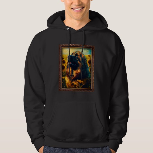 Veste À Capuche Leonberger Painting Sunflower Flower Mom Women Flo (Devant)