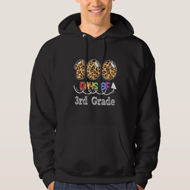 Veste À Capuche Leopard 100 Jours De Troisième Année (Devant)