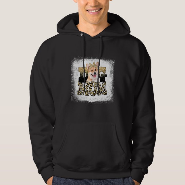 Veste À Capuche Léopard occidental Pembroke Welsh Corgi maman de m (Devant)