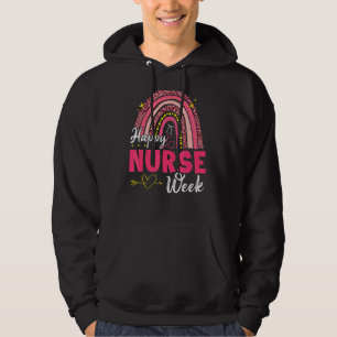 Veste À Capuche Leopard Rainbow Happy Nurse Week École de soins in