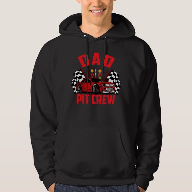 Veste À Capuche l'équipe de mécanique de papa (Devant)