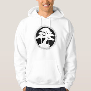 Veste À Capuche Les bonsaïs silhouettent l'obscurité